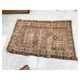 ANTIQUE RUG KAZAR 60" X 36" - HAS WEAR