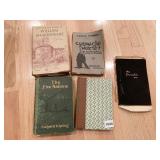 BOOKS INCLUDING WILLIAM SHAKESPEARE, THE FIVE