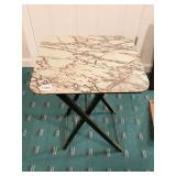 VINTAGE FOLDING TABLE 9" H X 9" W X 4.5" W