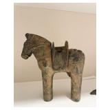 VINTAGE JAPANESE HANIWA STYLE CAST IRON HORSE