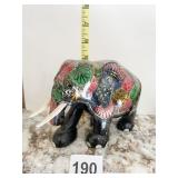 MULTI-COLOR ELEPHANT W/ TUSKS