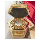 HOWARD MILLER DESKTOP CLOCK BRASS FINISH