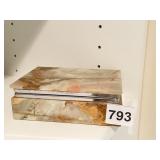FABRIC INTERIOR STONE DRESSER BOX