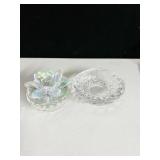 WATERFORD ASHTRAY, TRINKET BOX