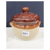 COVERED BEAN DISH WITH LID