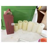 BATTERY OPERATED CANDLES ONE STILL IN BOX