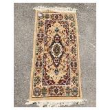 AREA RUG MACHINE MADE TAN COLOR