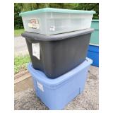ASSORTED STORAGE TOTES