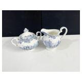 JOHNSON BROS COACH SCENE CREAMER SUGAR