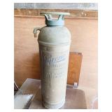 VINTAGE BRASS FIRE EXTINGUISHER
