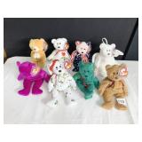 8 TY BEANIE BABIES NEW WITH TAGS