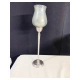 FROSTED SHADE CANDLESTICK