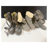 LADIES BOOTS SZ 9, 10.5, 6