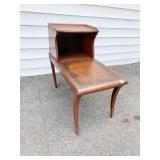 STEP BACK LEATHER COFFEE TABLE REAR LEG NEEDS