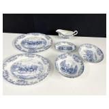 JOHNSON BROS COACHING SCENE PLATTERS, SERVING