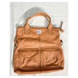 FOSSIL TAN LEATHER PURSE W/ INSIDE POCKET