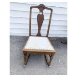 WALNUT ROCKING CHAIR 1920