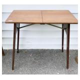 FOLDING TABLE FOLDS IN HALF 26" X 26" X 15"