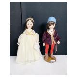MADAME ALEXANDER ROMEO AND JULIETTE DOLLS ON