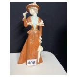 GOEBEL LADY FIGURINE HOLDING FLOWER