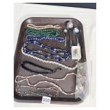 COSTUME JEWELRY, PLATED SPOONS, CUFF LINKS