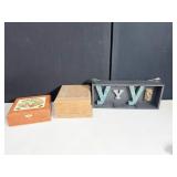 CIGAR BOX, WOODEN BOX, WALL PLAQUE