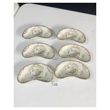 TRINKET DISHES, HAND PAINTED 8"