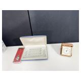 TRAVEL CLOCK, BEATUS GULIELMUS COIN, ETC.