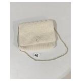 HAND BEADED PURSE, DISH TOWEL, LINEN