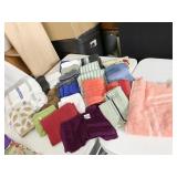 VARIOUS TOWELS, WASHCLOTHS, HAND TOWELS, 1