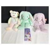 3 TY BEANIE BUDDIES, 2 WITH TAGS AND COLLECTORS