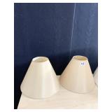 PAIR OF LAMP SHADES
