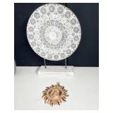 METAL PLATE ON STAND, METAL SUN MADE IN INDIA