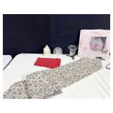 VASE OR VOTIVE CANDLE HOLDERS, RELIGIOUS STATUE,