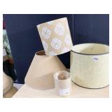 ASSORTMENT OF MODERN LAMP SHADES