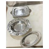CHROME SERVING DISHES