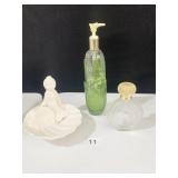 CORN SOAP DISPENSER, SOAP DISH, EMPTY NINA
