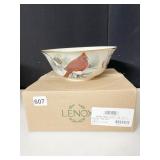 LENOX WINTER GREETING SCENIC SERVING BOWL NIB