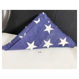FOLDED MEMORIAL US FLAG