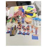 SCISSORS, FOAM PAPER, GLUE STICKS, ETC.