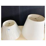 PAIR OF LAMP SHADES