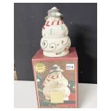 LENOX STACKING SNOWMAN CANDY BOX NIB