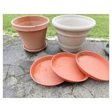 GARDENING PLANTERS LARGE PLASTIC 18" H X 20" D