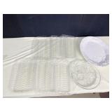 PLASTIC TRAYS, PLATTER, GLASS PLATE