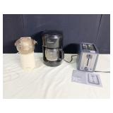 COFFEE MAKER, SLICER W/ BOOKLET, FOOD GRINDER