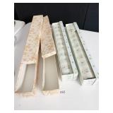 2 BOXES SCENTED DRAWER LINERS, 2 EMPTY BOXES