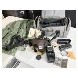 CANON CAMERA AE1 PROGRAM, SPEEDLITE, ACCESSORIES
