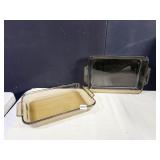 2 ANCHOR HOCKING BAKING PANS