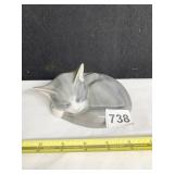 #422 ROYAL COPENHAGEN SLEEPING CAT