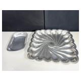 WILTON PEWTER TRAY, SILVER PLATE TRAY